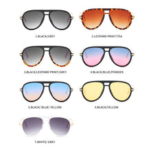 Load image into Gallery viewer, 2022  classic retro pilot sunglasses female  aviation oversized gradient men's driving glasses UV Women ins Popular