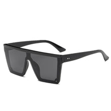 Load image into Gallery viewer, 2022  style Male Flat Top Sunglasses Men Brand Black Square Shades UV400 Gradient Sun Glasses For Men Cool One Piece Designer