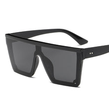 Load image into Gallery viewer, 2022  style Male Flat Top Sunglasses Men Brand Black Square Shades UV400 Gradient Sun Glasses For Men Cool One Piece Designer