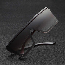 Load image into Gallery viewer, 2022  style Male Flat Top Sunglasses Men Brand Black Square Shades UV400 Gradient Sun Glasses For Men Cool One Piece Designer