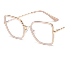 Carica l'immagine nel visualizzatore di Gallery, 2023 trends Square glasses women's eyeglasses Brand clear transparent clear lens pink glasses female oculos