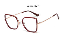 Carica l'immagine nel visualizzatore di Gallery, 2023 trends Square glasses women's eyeglasses Brand clear transparent clear lens pink glasses female oculos