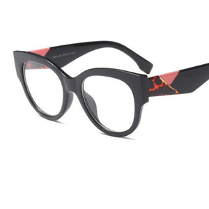 Female Cat Eye Glasses Spectacle Frame Women Eyeglasses Computer Myopia Vintage Ladies Eyewear Clear Lens Glasses