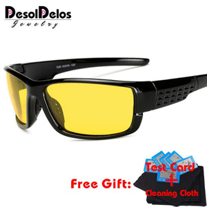 2023 Night Vision Sunglasses Polarized Men Women Eyes Protect UV400 Black Square Sun Glasses Unisex Gafas De