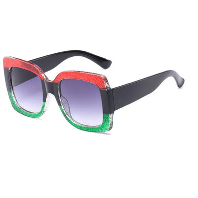 2023 Oversized Sunglasses for Women Brand Designer Retro Sun glasses Red Green Shades Eyewear sunglasses woman