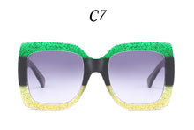 Load image into Gallery viewer, 2023 Oversized Sunglasses for Women Brand Designer Retro Sun glasses Red Green Shades Eyewear sunglasses woman