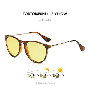 2023 Photochromic Polarized Sunglasses Women Round Sun Glasses Men Vintage Goggle UV400 Day Night Vision lunette de soleil femme