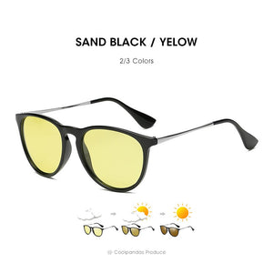 2023 Photochromic Polarized Sunglasses Women Round Sun Glasses Men Vintage Goggle UV400 Day Night Vision lunette de soleil femme