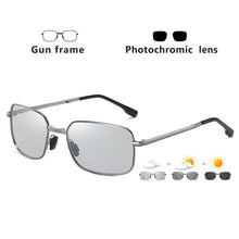 Load image into Gallery viewer, 2023 Photochromic Sunglasses Men Polarized Driving Chameleon Glasses Folding Frame Male Sun Glasses Rectangle Oculos masculino