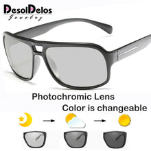 Carica l&#39;immagine nel visualizzatore di Gallery, 2023 Occhiali da sole fotocromatici Occhiali da sole polarizzati da uomo Occhiali da guida maschili UV400 Camaleonte Giorno Notte Occhiali da guida Gafas 