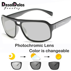 2023 Occhiali da sole fotocromatici Occhiali da sole polarizzati da uomo Occhiali da guida maschili UV400 Camaleonte Giorno Notte Occhiali da guida Gafas 