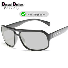 Carica l&#39;immagine nel visualizzatore di Gallery, 2023 Occhiali da sole fotocromatici Occhiali da sole polarizzati da uomo Occhiali da guida maschili UV400 Camaleonte Giorno Notte Occhiali da guida Gafas 