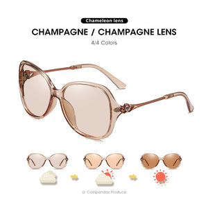 2023 Occhiali da sole fotocromatici da donna Occhiali camaleonte polarizzati Occhiali da guida colorati Occhiali da sole antiriflesso lunette soleil femme 