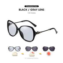 Carica l&#39;immagine nel visualizzatore di Gallery, 2023 Occhiali da sole fotocromatici da donna Occhiali camaleonte polarizzati Occhiali da guida colorati Occhiali da sole antiriflesso lunette soleil femme 