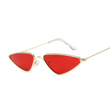 Carica l&#39;immagine nel visualizzatore di Gallery, 2023 Occhiali da sole Cat Eye da donna rosa Occhiali da sole Cateye rossi e neri con montatura piccola estiva retrò di marca sexy carini 