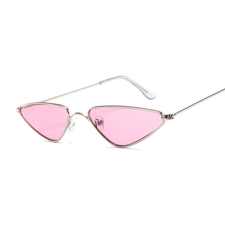 2023 Occhiali da sole Cat Eye da donna rosa Occhiali da sole Cateye rossi e neri con montatura piccola estiva retrò di marca sexy carini 