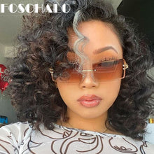 Load image into Gallery viewer, 2023 Rectangle Sunglasses Women Men Brand Designer Sunglasses Rimless Square Sun Glasses For Man Alloy Frame Gradient Sunglasses