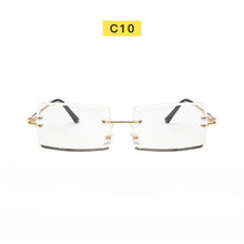 Load image into Gallery viewer, 2023 Rectangle Sunglasses Women Men Brand Designer Sunglasses Rimless Square Sun Glasses For Man Alloy Frame Gradient Sunglasses