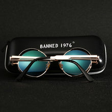 Load image into Gallery viewer, 2023 Retro Round Metal HD Polarized Punk Steampunk Sunglasses For Women Men,Vintage Sun Glasses Oculos De Sol Meminino Masculino