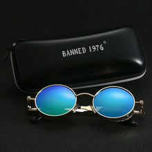 Load image into Gallery viewer, 2023 Retro Round Metal HD Polarized Punk Steampunk Sunglasses For Women Men,Vintage Sun Glasses Oculos De Sol Meminino Masculino
