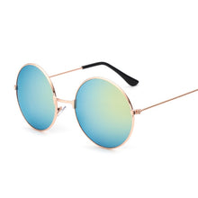 Load image into Gallery viewer, 2023 Retro Round Pink Sunglasses Women Brand Designer Sun Glasses For Male Alloy Mirror Female Oculos De Sol Black