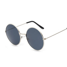 Load image into Gallery viewer, 2023 Retro Round Pink Sunglasses Women Brand Designer Sun Glasses For Male Alloy Mirror Female Oculos De Sol Black