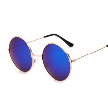 Load image into Gallery viewer, 2023 Retro Round Pink Sunglasses Women Brand Designer Sun Glasses For Male Alloy Mirror Female Oculos De Sol Black