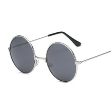 Load image into Gallery viewer, 2023 Retro Round Pink Sunglasses Women Brand Designer Sun Glasses For Male Alloy Mirror Female Oculos De Sol Black