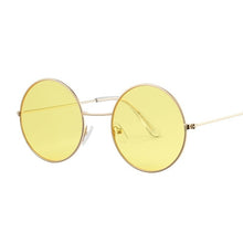 Load image into Gallery viewer, 2023 Retro Round Yellow Purple Sunglasses Women Brand Designer Sun Glasses For Female Male Alloy Mirror Oculos De Sol