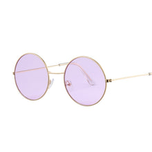 Load image into Gallery viewer, 2023 Retro Round Yellow Purple Sunglasses Women Brand Designer Sun Glasses For Female Male Alloy Mirror Oculos De Sol
