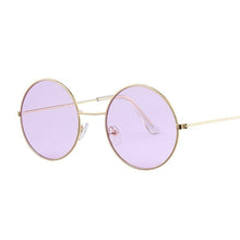 Load image into Gallery viewer, 2023 Retro Round Yellow Purple Sunglasses Women Brand Designer Sun Glasses For Female Male Alloy Mirror Oculos De Sol