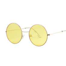 Load image into Gallery viewer, 2023 Retro Round Yellow Purple Sunglasses Women Brand Designer Sun Glasses For Female Male Alloy Mirror Oculos De Sol
