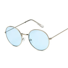 Load image into Gallery viewer, 2022 Retro Round Yellow Sunglasses Women Brand Designer Sun Glasses For Female Male/man Alloy Mirror Oculos De Sol