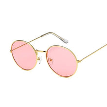 Load image into Gallery viewer, 2022 Retro Round Yellow Sunglasses Women Brand Designer Sun Glasses For Female Male/man Alloy Mirror Oculos De Sol