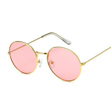 Load image into Gallery viewer, 2022 Retro Round Yellow Sunglasses Women Brand Designer Sun Glasses For Female Male/man Alloy Mirror Oculos De Sol