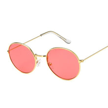 Load image into Gallery viewer, 2022 Retro Round Yellow Sunglasses Women Brand Designer Sun Glasses For Female Male/man Alloy Mirror Oculos De Sol