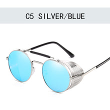 Load image into Gallery viewer, 2023 Retro Steampunk Sunglasses Round Designer Steam Punk Metal Shields Sunglasses Men Women UV400 Gafas de Sol