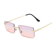 Load image into Gallery viewer, 2023 Retro Sunglasses Women Brand Designer Rimless Gradient Sun Glasses Shades Cutting Lens Ladies Frameless Eyeglasses
