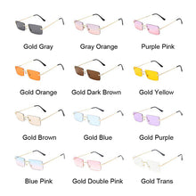 Load image into Gallery viewer, 2023 Retro Sunglasses Women Brand Designer Rimless Gradient Sun Glasses Shades Cutting Lens Ladies Frameless Eyeglasses