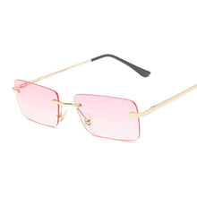 Load image into Gallery viewer, 2023 Retro Sunglasses Women Brand Designer Rimless Gradient Sun Glasses Shades Cutting Lens Ladies Frameless Eyeglasses