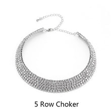 Load image into Gallery viewer, 2020 Rhinestone Choker Necklace Crystal Gem Luxury Collar Chain Necklaces Set Chunky Y Necklace Women Neck jewelry Accessories
