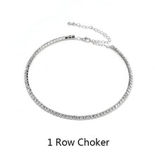 Load image into Gallery viewer, 2020 Rhinestone Choker Necklace Crystal Gem Luxury Collar Chain Necklaces Set Chunky Y Necklace Women Neck jewelry Accessories