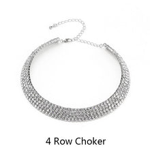 Load image into Gallery viewer, 2020 Rhinestone Choker Necklace Crystal Gem Luxury Collar Chain Necklaces Set Chunky Y Necklace Women Neck jewelry Accessories