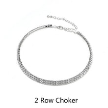 Load image into Gallery viewer, 2020 Rhinestone Choker Necklace Crystal Gem Luxury Collar Chain Necklaces Set Chunky Y Necklace Women Neck jewelry Accessories