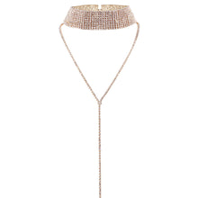 Load image into Gallery viewer, 2020 Rhinestone Choker Necklace Crystal Gem Luxury Collar Chain Necklaces Set Chunky Y Necklace Women Neck jewelry Accessories