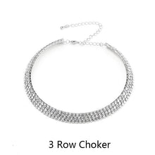 Load image into Gallery viewer, 2020 Rhinestone Choker Necklace Crystal Gem Luxury Collar Chain Necklaces Set Chunky Y Necklace Women Neck jewelry Accessories