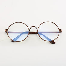 Load image into Gallery viewer, Round glasses New Type of Female Computer Glasses Optical  Metal Circular  frame for men Transparent Lens gaming Glasses