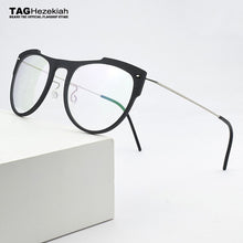 Load image into Gallery viewer, 2023 Round optical glasses frame women eyeglasses brand TR90 transparent Retro eye glasses frames for men spectacle frames 6557
