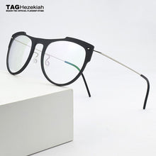 Load image into Gallery viewer, 2023 Round optical glasses frame women eyeglasses brand TR90 transparent Retro eye glasses frames for men spectacle frames 6557
