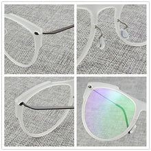 Load image into Gallery viewer, 2023 Round optical glasses frame women eyeglasses brand TR90 transparent Retro eye glasses frames for men spectacle frames 6557